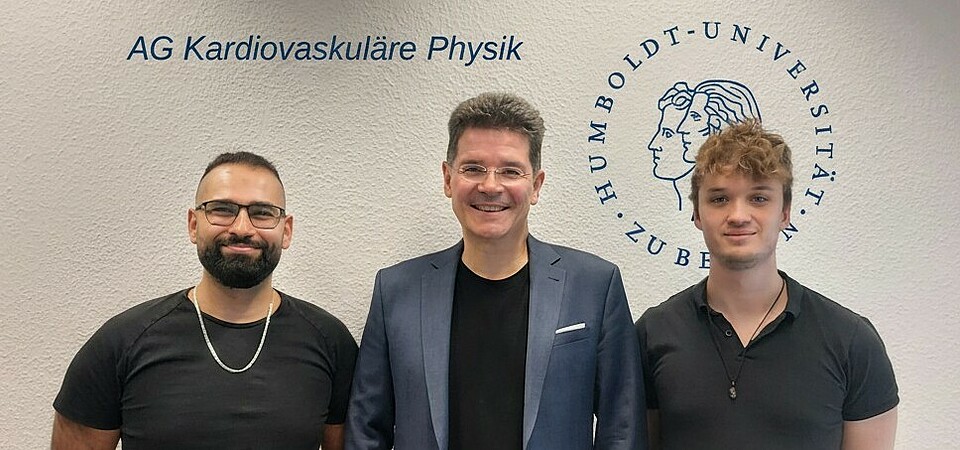 Prof. Dr. Niels Wessel and colleagues: from left to right: Oruç Kahriman, Niels Wessel, Dominik D. Kranz