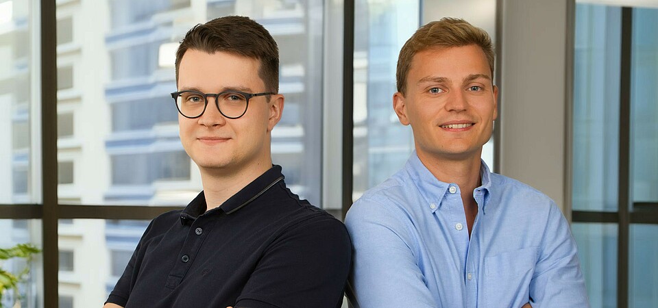 The Omria founders: Andrej Kazakov (COO/CTO) and Maximilian Schaber (CEO)