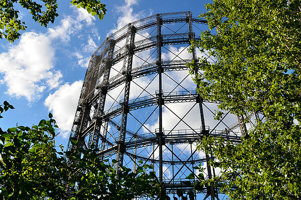 old gasometer on EUREF Campus