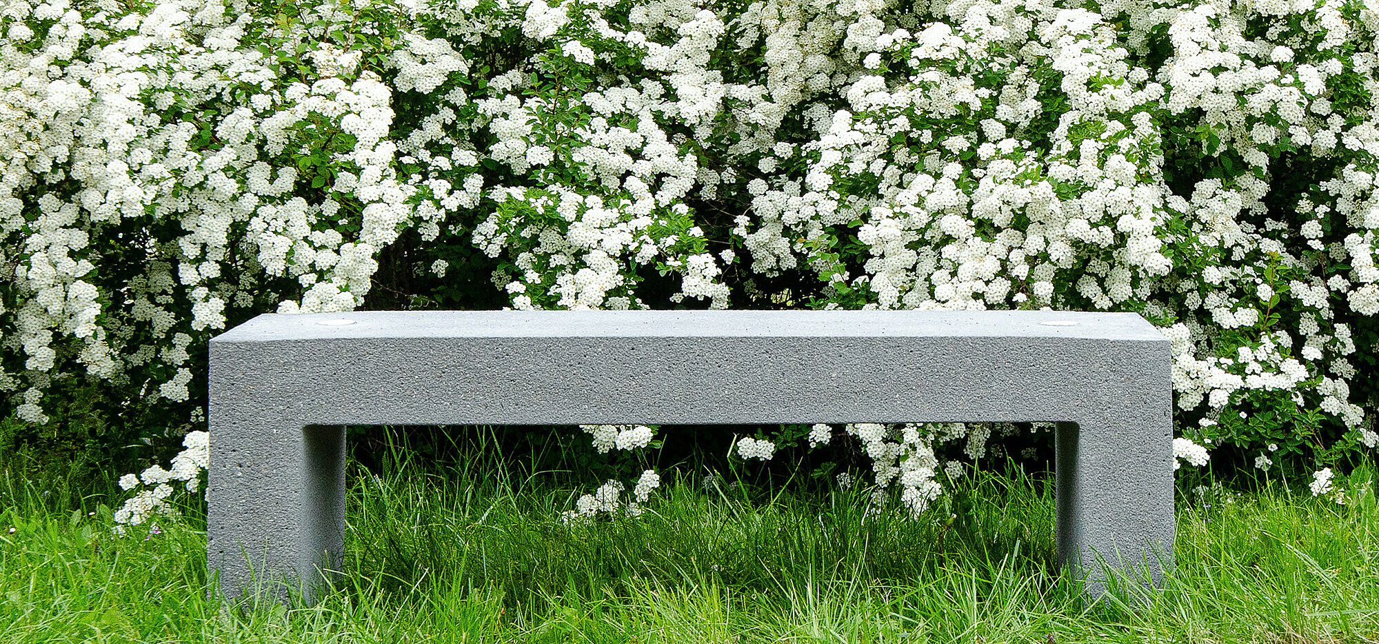 A concrete bench produced by BNB