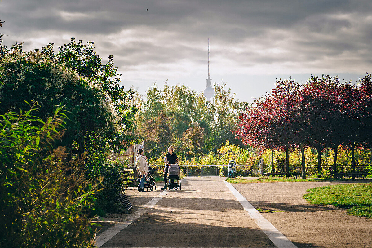 Where once the Berlin Wall divided the city now the Mauerpark unites Berliners