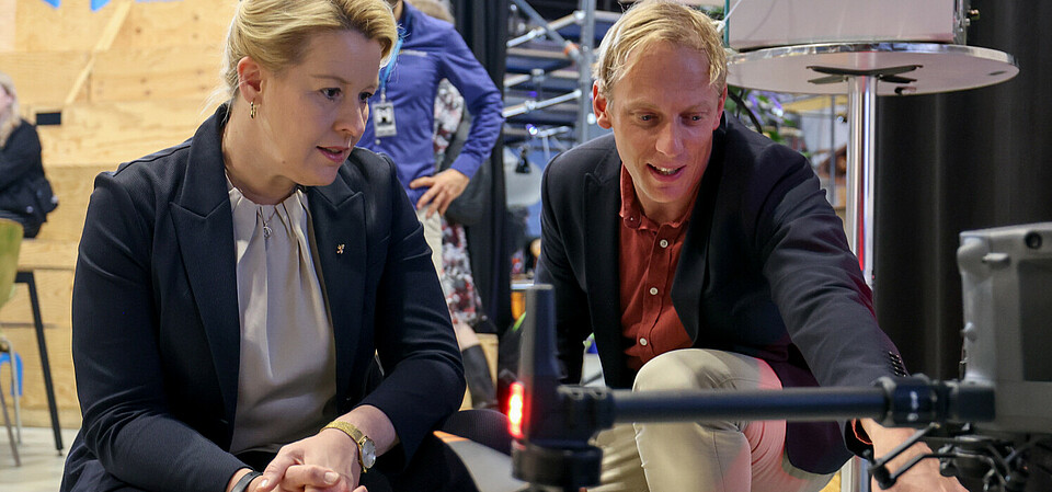 Franziska Giffey, Senator for Economic Affairs, Energy and Public Enterprises, at MOTIONLAB.BERLIN