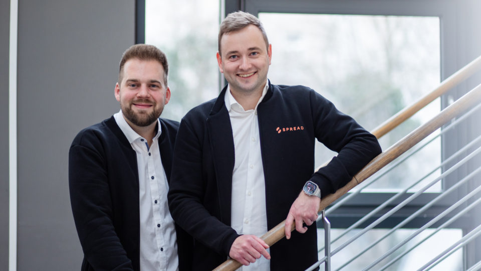 The founders of SPREAD, Philipp Noll and Robert Göbel 