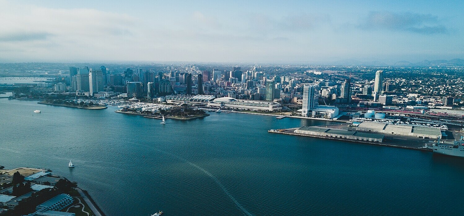 bird's eye view of San Diego 