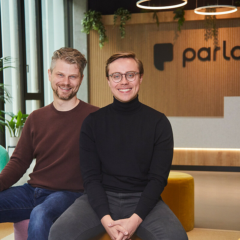 Parloa co-founders Stefan Ostwald and Malte Kosub