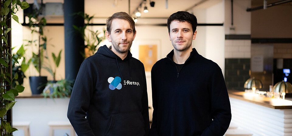 The service.health founders, Manuel Blechschmidt und David Matthaei The service.health founders, Manuel Blechschmidt und David Matthaei