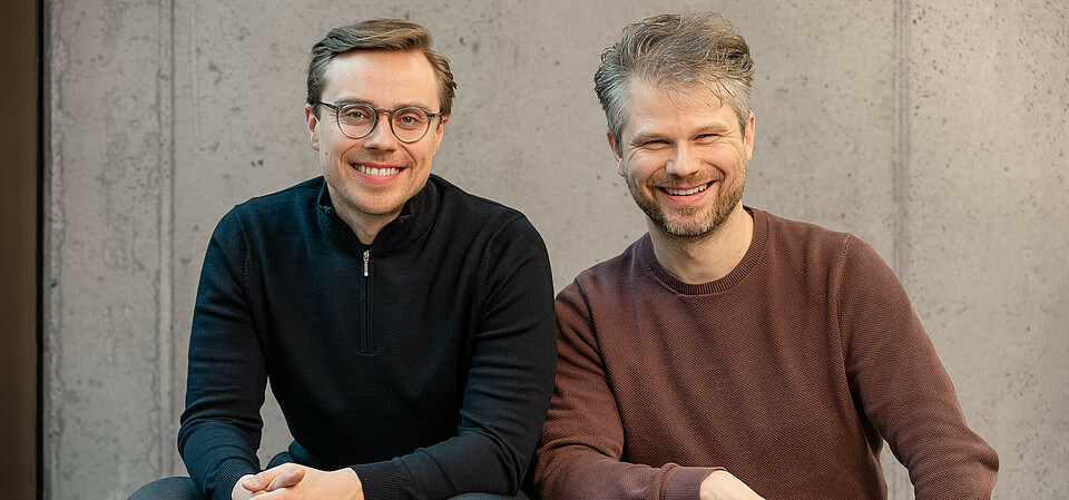 The Parloa founders: Malte Kosub (CEO) und Stefan Ostwald (Chief AI Officer)