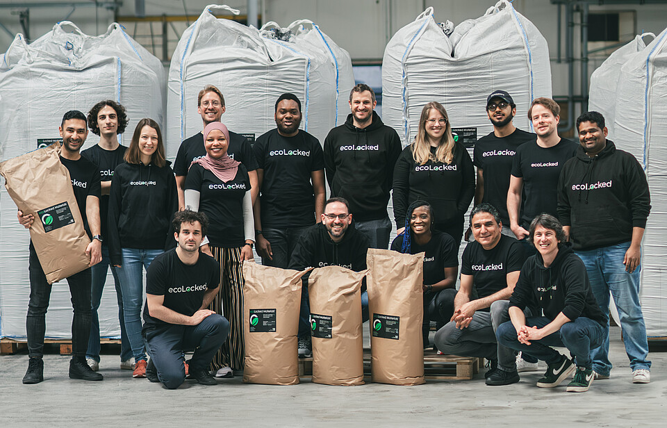 ecoLocked team in its production plant 