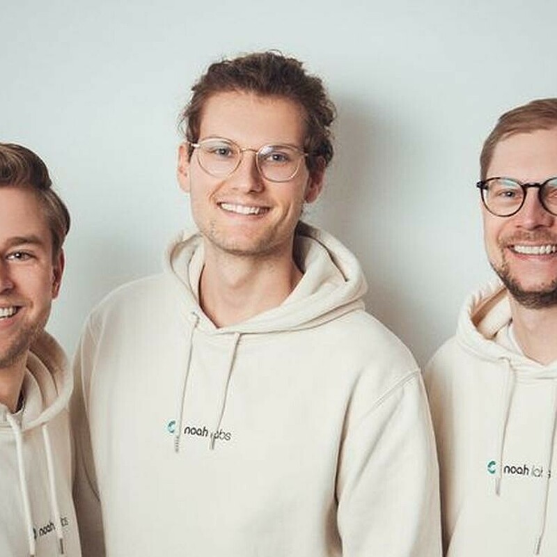 The Noah Lab founders: Leonhard Riehle (CMO), Marcus Hott (CTO), Oliver Weiss (CEO)