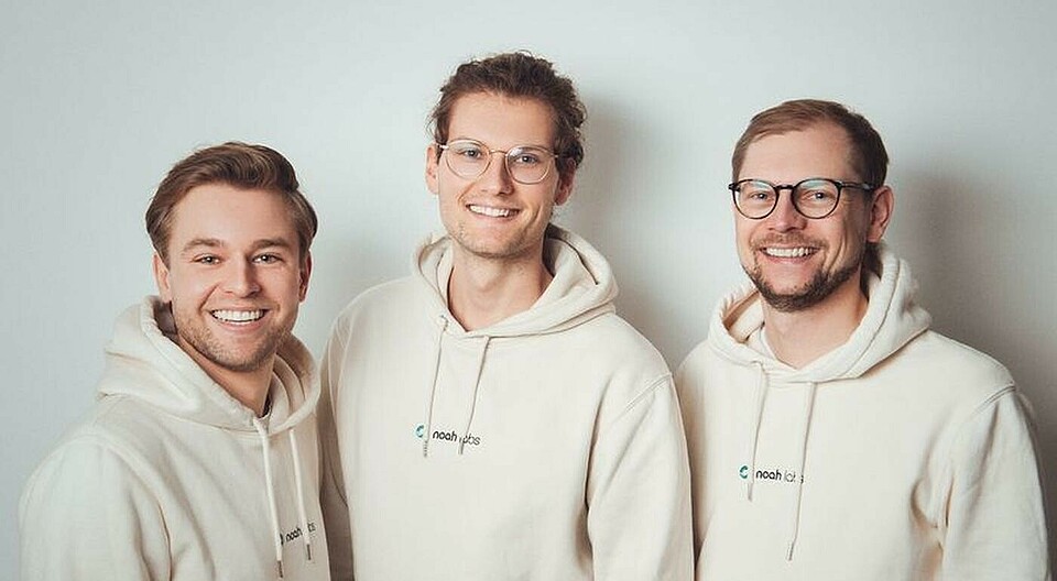 The Noah Lab founders: Leonhard Riehle (CMO), Marcus Hott (CTO), Oliver Weiss (CEO)